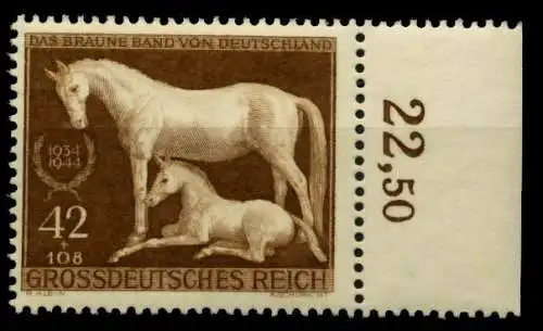 3. REICH 1944 Nr 899 postfrisch ORA 854BD2