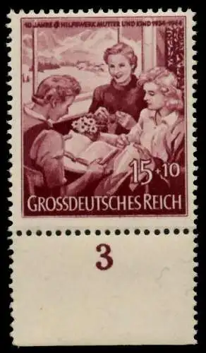 3. REICH 1944 Nr 872 postfrisch URA 8593CA