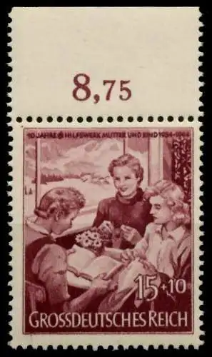 3. REICH 1944 Nr 872 postfrisch ORA 8594AE