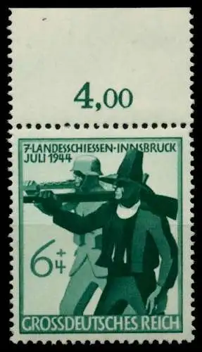 3. REICH 1944 Nr 897 postfrisch ECKE-ORE 859592