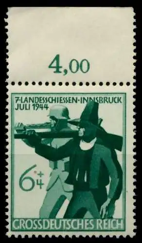 3. REICH 1944 Nr 897 postfrisch ECKE-ORE 859596
