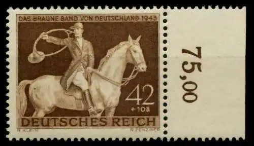 3. REICH 1943 Nr 854 postfrisch ORA 8599AA