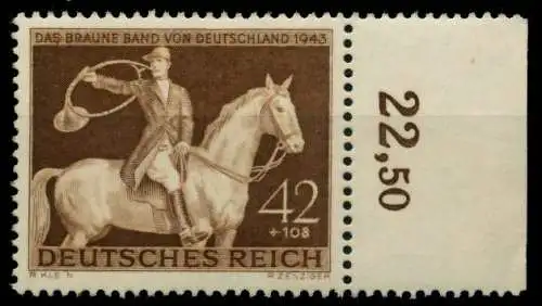 3. REICH 1943 Nr 854 postfrisch ORA 8599A2