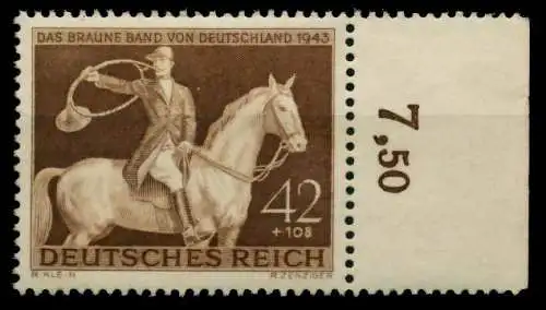 3. REICH 1943 Nr 854 postfrisch ORA 8599BA