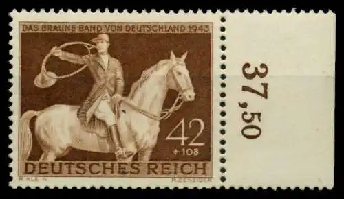 3. REICH 1943 Nr 854 postfrisch ORA 8599BE