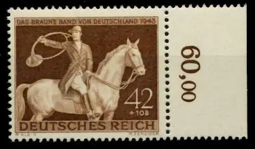 3. REICH 1943 Nr 854 postfrisch ORA 8599C2