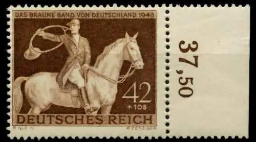 3. REICH 1943 Nr 854 postfrisch ORA 8599CA