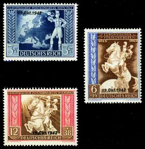 3. REICH 1942 Nr 823-825 postfrisch S616D32