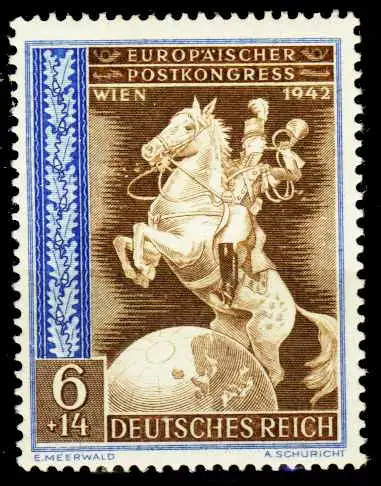 3. REICH 1942 Nr 821 postfrisch S616D96