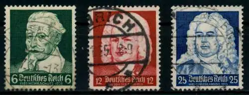 3. REICH 1935 Nr 573-575 zentrisch gestempelt 861026