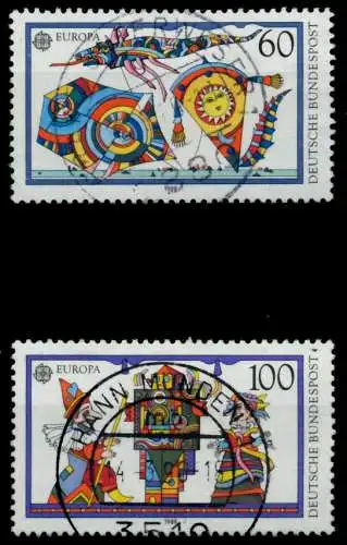 BRD BUND 1989 Nr 1417-1418 zentrisch gestempelt 86DCFE