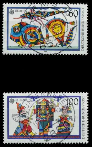 BRD BUND 1989 Nr 1417-1418 zentrisch gestempelt 86DCFA