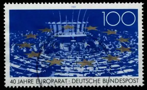 BRD BUND 1989 Nr 1422 zentrisch gestempelt 86DDDA