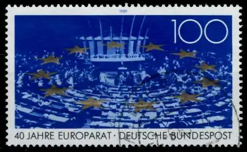 BRD BUND 1989 Nr 1422 zentrisch gestempelt 86DDEA