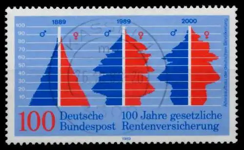 BRD 1989 Nr 1426 zentrisch gestempelt 86DEA6