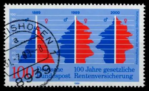 BRD 1989 Nr 1426 zentrisch gestempelt 86DECE