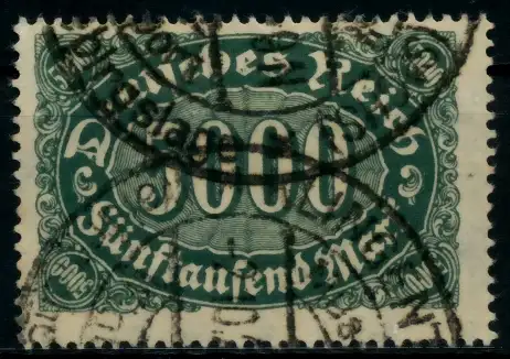D-REICH INFLA Nr 256b gestempelt 87A7DE
