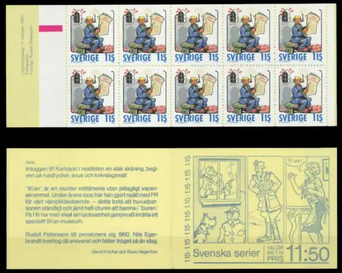 SCHWEDEN MARKENHEFTCHEN Nr MH-1125 postfrisch MH S02279E