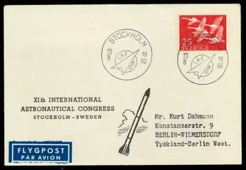 SCHWEDEN Nr 416 BRIEF EF 880FEE