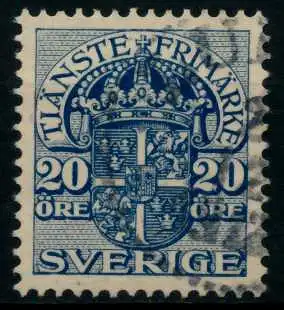 SCHWEDEN DIENST Nr 24 gestempelt 8812FA
