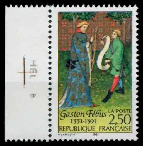 FRANKREICH 1991 Nr 2845 postfrisch SRA 88152A