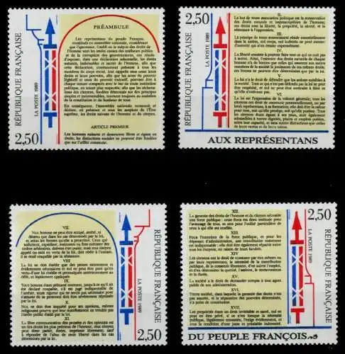 FRANKREICH 1989 Nr 2735-2738 postfrisch 88CE12