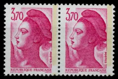 FRANKREICH 1987 Nr 2632-1PHS postfrisch WAAGR PAAR ORA S02546A