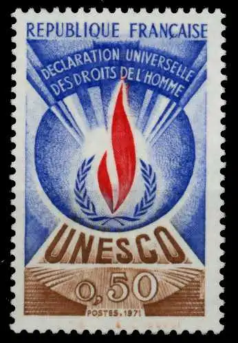 FRANKREICH DIENSTMARKEN FÜR DIE UNESCO Nr 12 postfrisch 88CEF2
