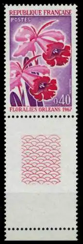 FRANKREICH 1967 Nr 1595L postfrisch URA S0258AE