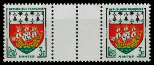 FRANKREICH 1958 Nr 1222ZW postfrisch 3ER STR S026E0E