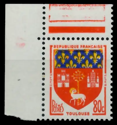 FRANKREICH 1958 Nr 1219 postfrisch ECKE-OLI 88D18A