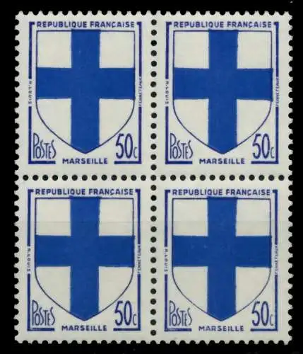 FRANKREICH 1958 Nr 1217 postfrisch VIERERBLOCK 88D2EE