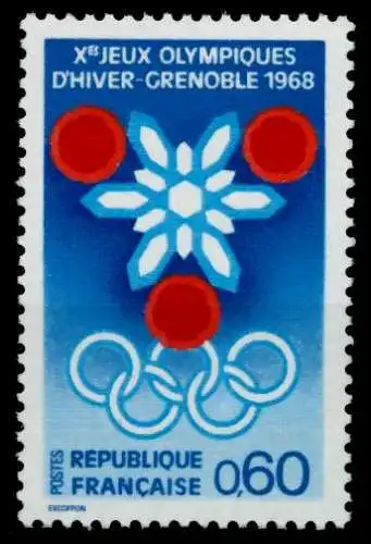 FRANKREICH 1967 Nr 1576 postfrisch S028D86