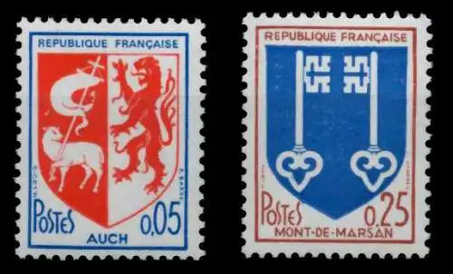 FRANKREICH 1966 Nr 1534-1535 postfrisch 88DE7A