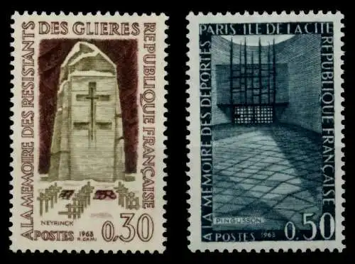 FRANKREICH 1963 Nr 1430-1431 postfrisch S027ECA