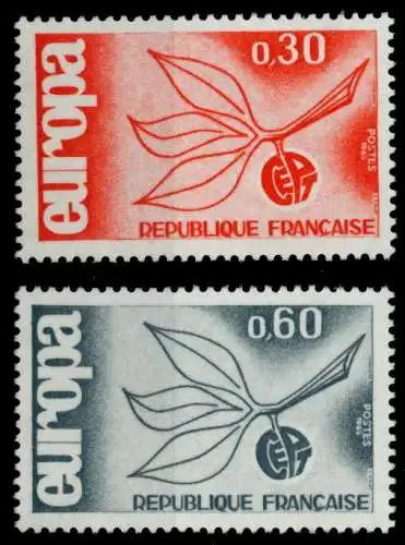 FRANKREICH 1965 Nr 1521-1522 postfrisch S028082