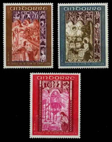 ANDORRA (FRANZ. POST) 1969 Nr 218-220 postfrisch S029062