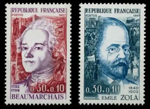 FRANKREICH 1967 Nr 1571-1572 postfrisch S0292BA