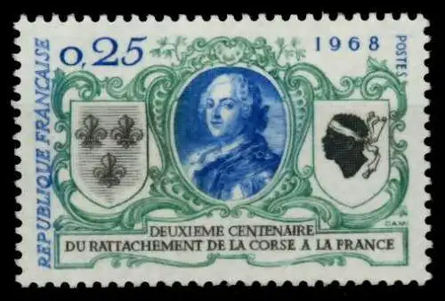 FRANKREICH 1968 Nr 1637 postfrisch S028332