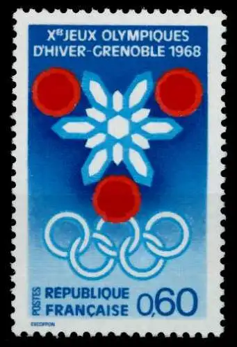 FRANKREICH 1967 Nr 1576 postfrisch 88EE12