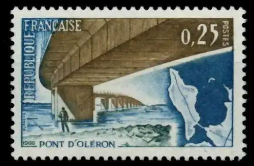 FRANKREICH 1966 Nr 1551 postfrisch S02920E