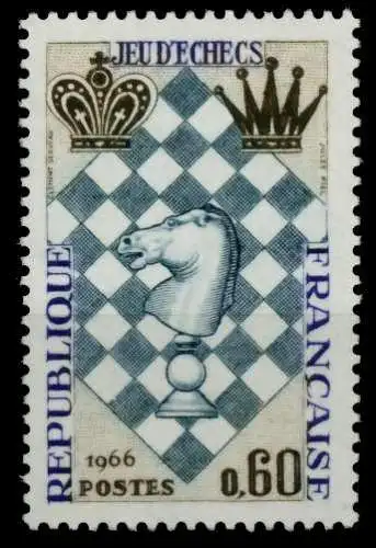 FRANKREICH 1966 Nr 1542 postfrisch S028096