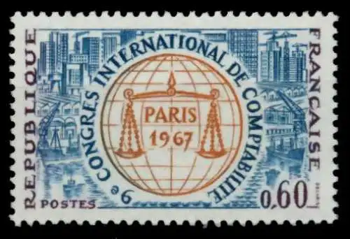 FRANKREICH 1967 Nr 1596 postfrisch S0291BA