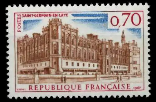 FRANKREICH 1967 Nr 1587 postfrisch S02A4FE