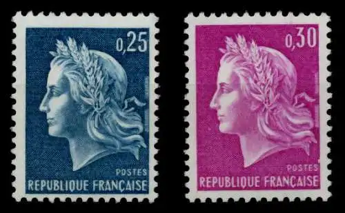 FRANKREICH 1967 Nr 1602-1603 postfrisch S02927E