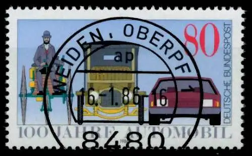 BRD 1986 Nr 1268 zentrisch gestempelt 894ABA