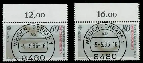 BRD BUND 1986 Nr 1278-1279 zentrisch gestempelt ORA 894BEA