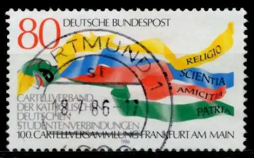 BRD 1986 Nr 1283 zentrisch gestempelt 898C6A