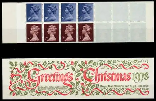 GROSSBRITANIEN MARKENHEFT Nr MH 043 postfrisch S02BEEE