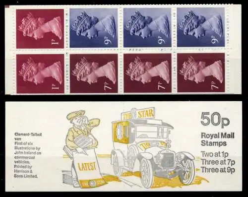 GROSSBRITANIEN MARKENHEFT Nr MH 041b postfrisch S02BF1A